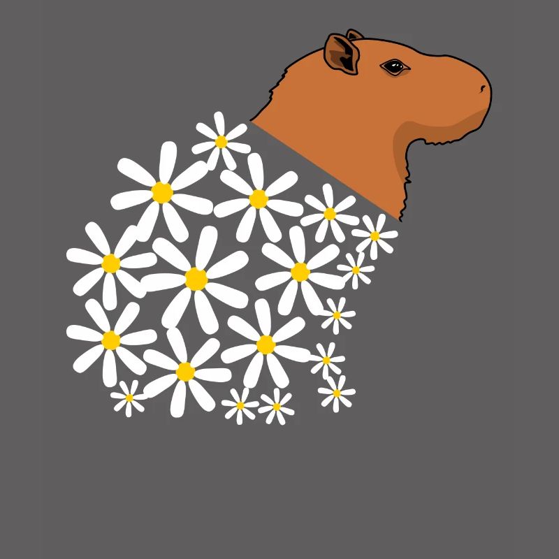 Gänseblümchen Capybara aus Blüten