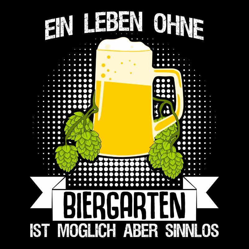 Biergarten Biertrinker Bier Bierkrüge