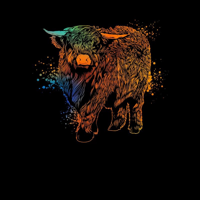 Coloured Galloway Beef - Highland Cattle