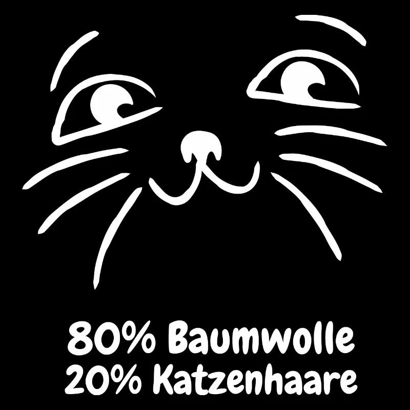 80% Baumwolle 20% Katzenhaare Geschenk Katze