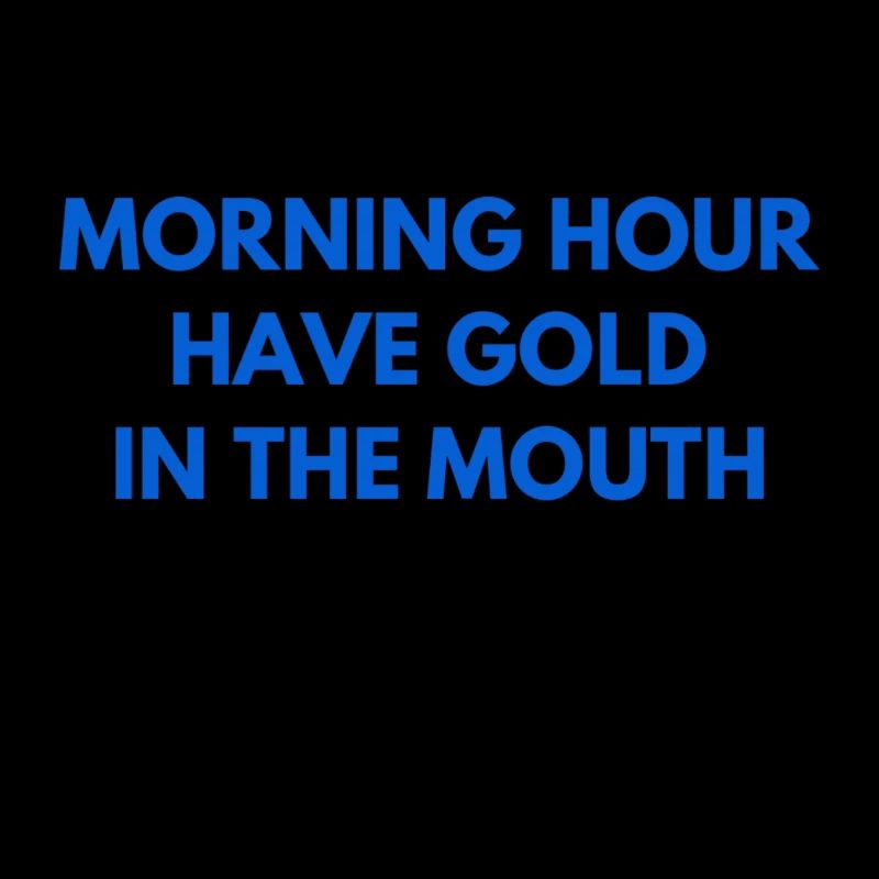 ich bin ein früher Vogel