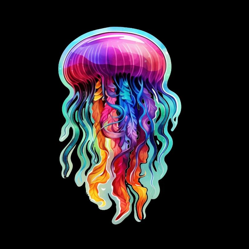 Bunte Qualle
