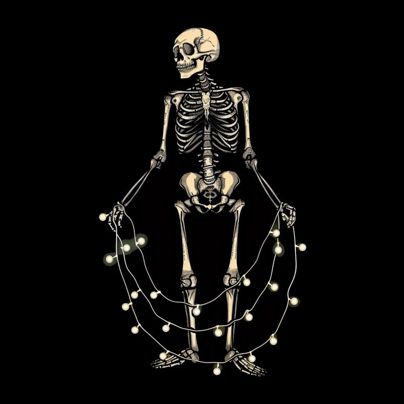 Skelett Lichter Knochen Totenkopf