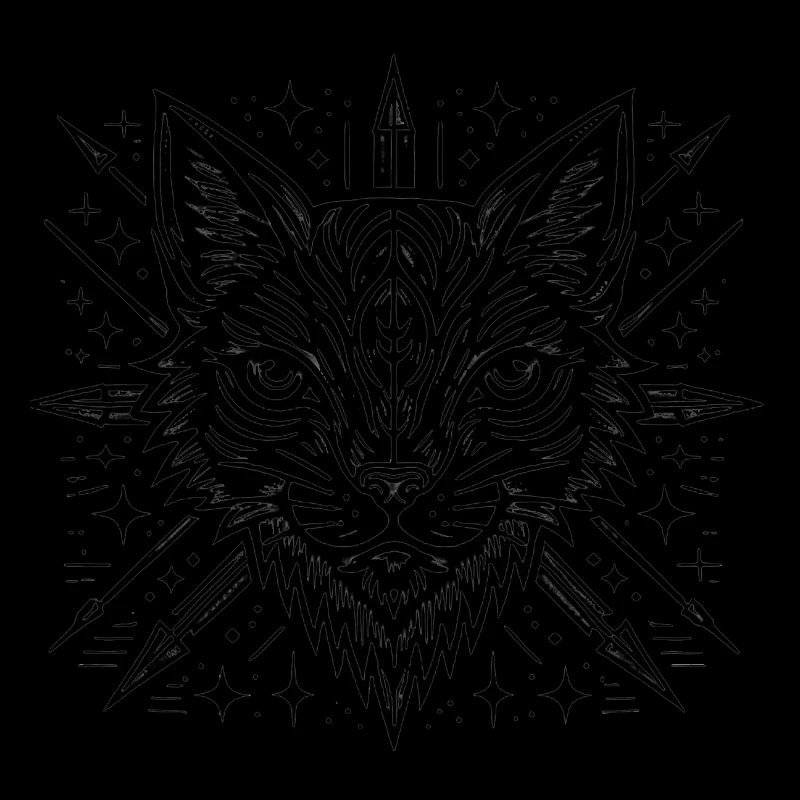 Heftiges Double Wildcat Grafikdesign