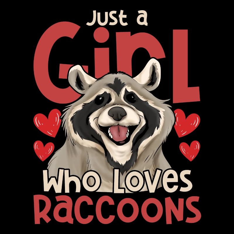 Trash Panda Wald Tier Mädchen Geschenk Waschbär