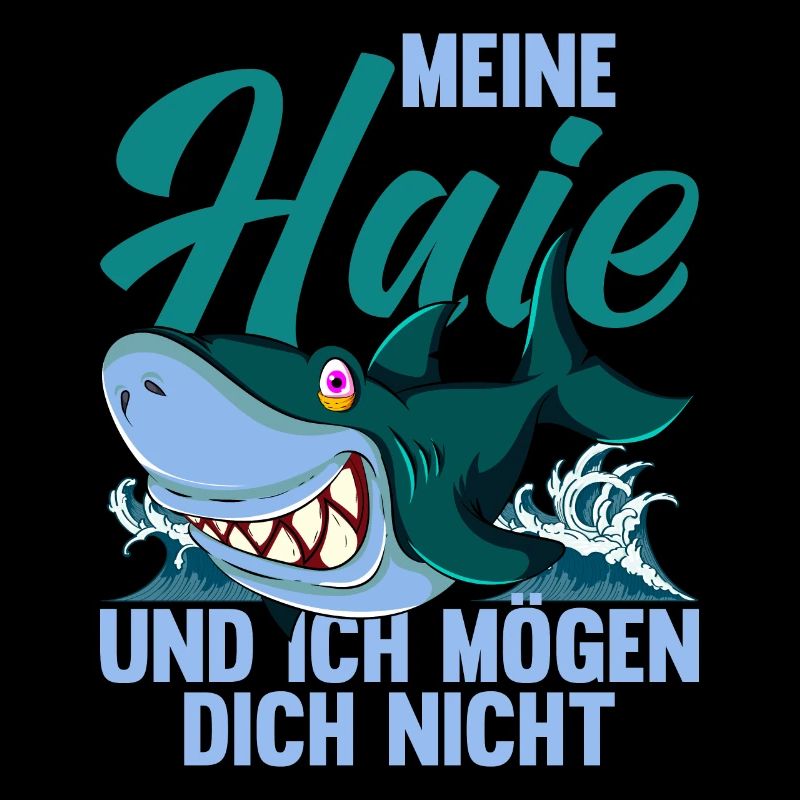 Lustige Geschenkidee Ozean Tier Meerestier Hai