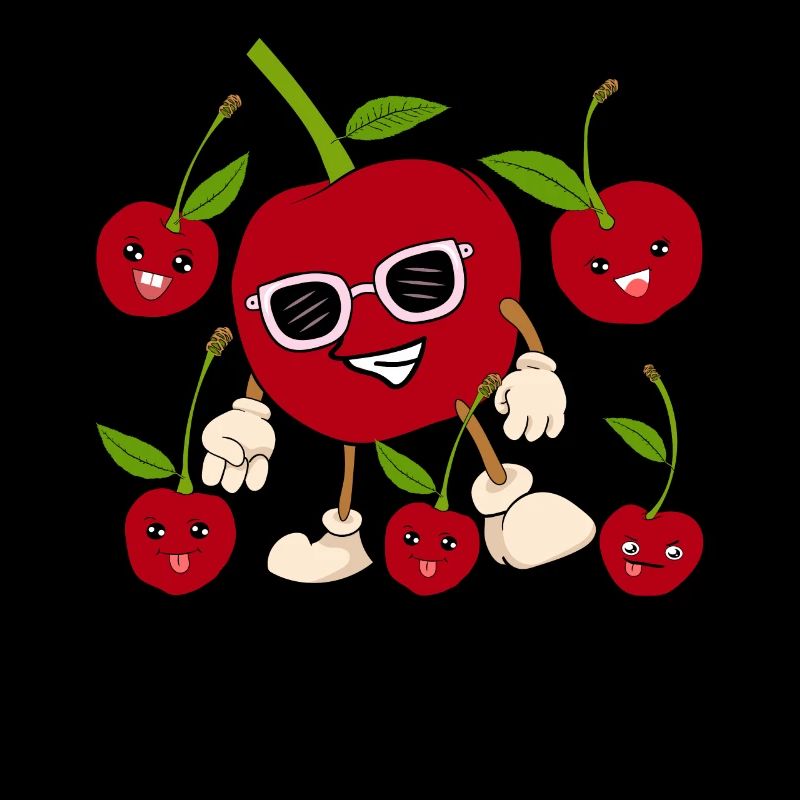 Fruits d’été Lunettes de soleil Fruit Cadeau Cerise