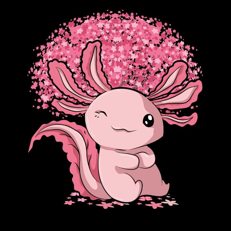 Sakura Tree Pet Gift Cherry Blossom Axolotl