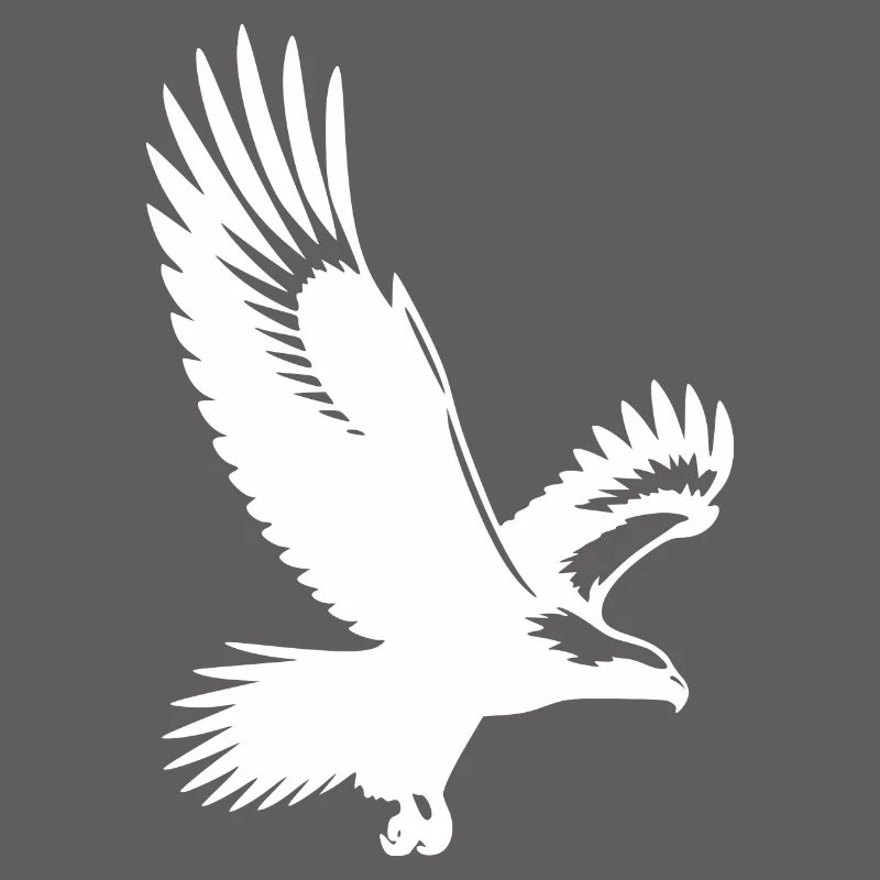 Pygargue à queue blanche avec d’énormes ailes tatouage oiseau