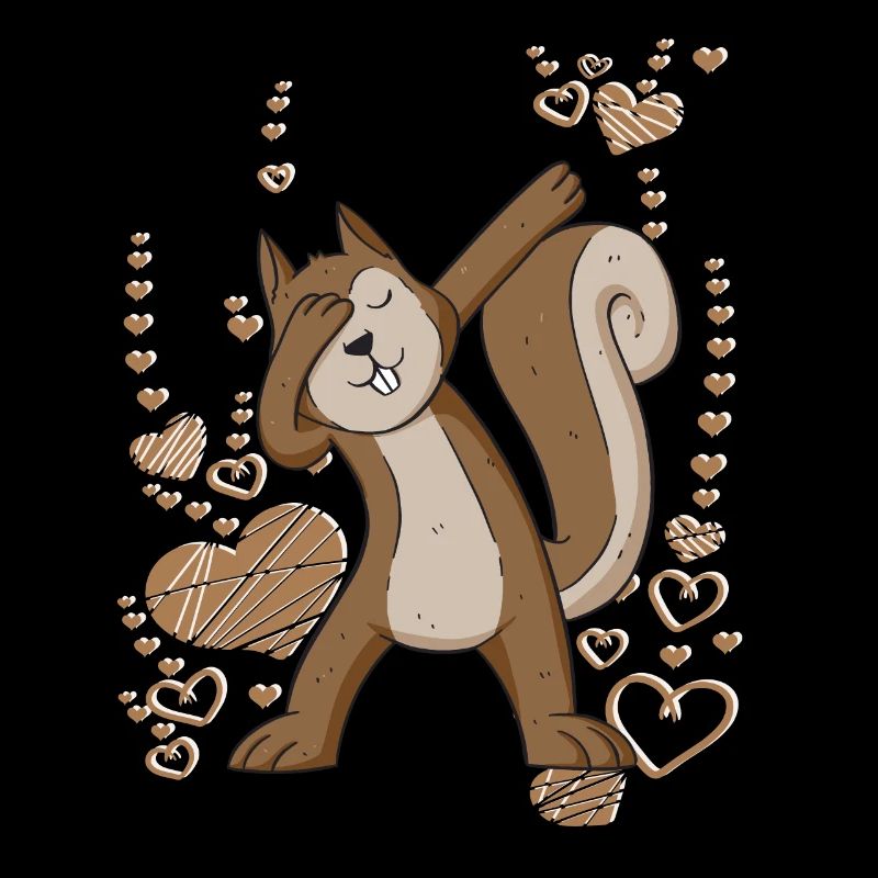 dabbing Eichhörnchen tanzen Waldtier