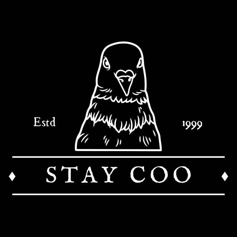 Oiseau Stay Coo | Drôle d’observation des oiseaux de pigeons cool