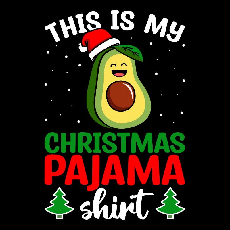Mon pyjama de Noël Avocat Guacamole