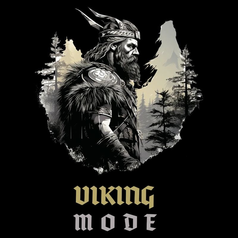 Wikinger schaut in die Ferne „Viking Mode“