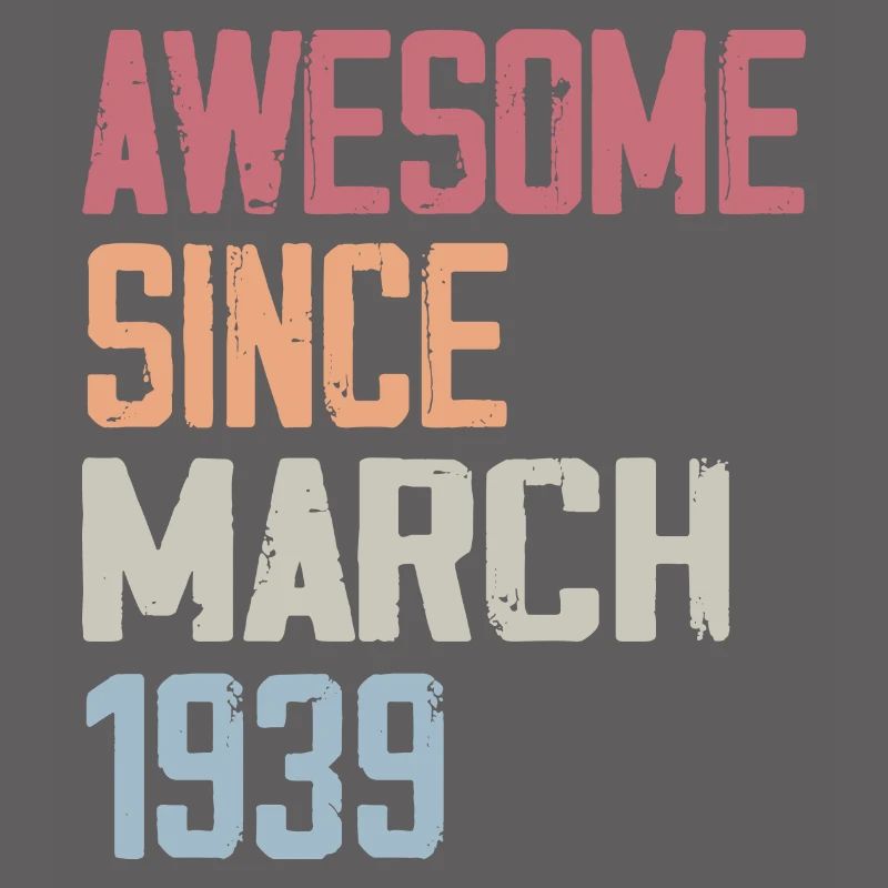 1939 Mars Naissance Anniversaire Mars 1939 Cadeau