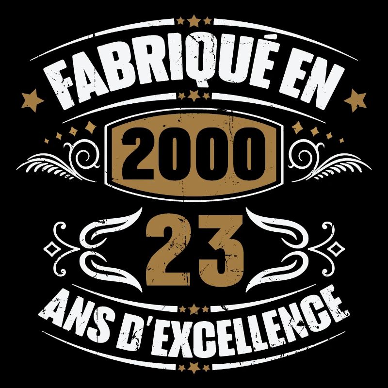 Cadeau d'anniversaire 23 ans, Fabriqué en 2000