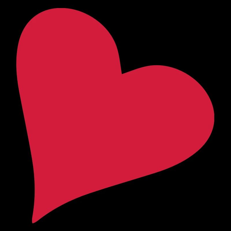 Weird heart symbol red