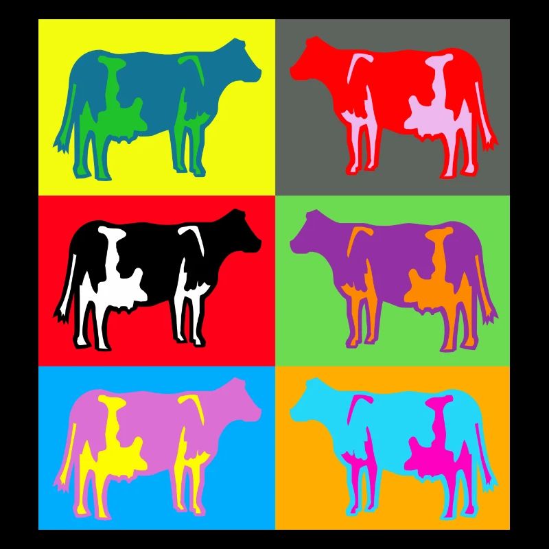 cow cows coloured multicolour