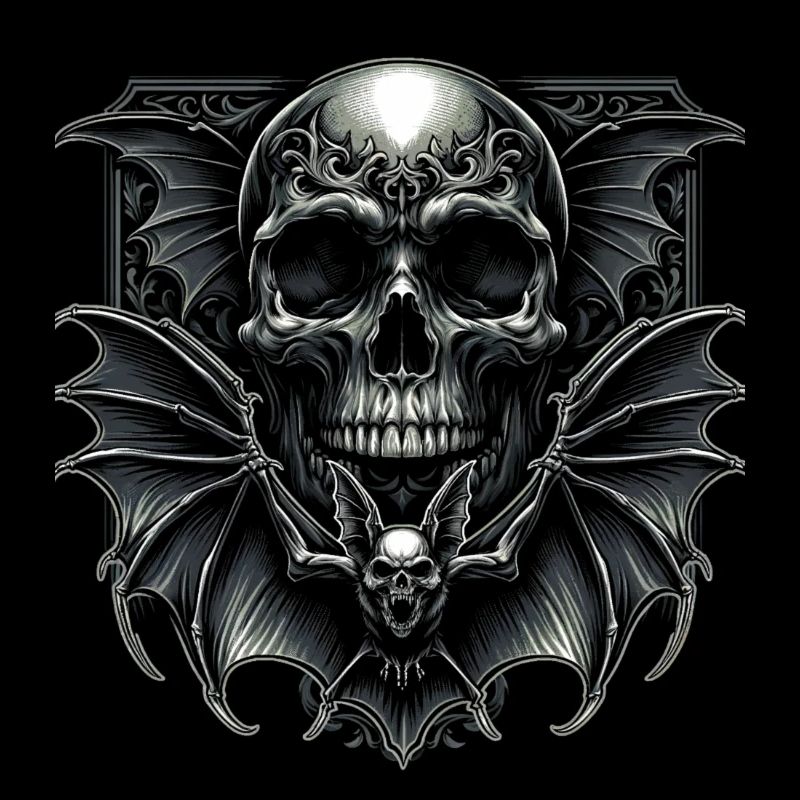 Dark Wings: Skull and Bat