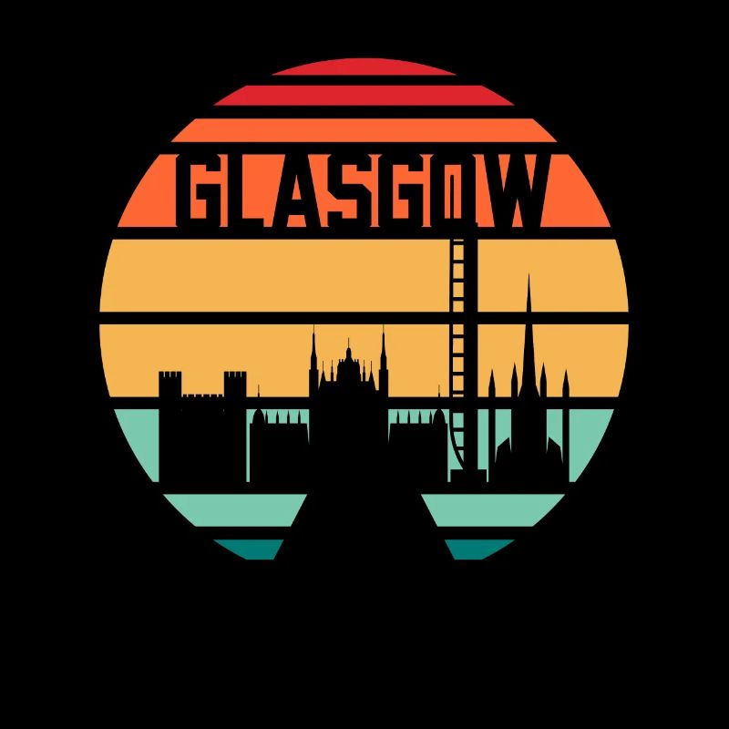 Glasgow City Skyline Geschenk
