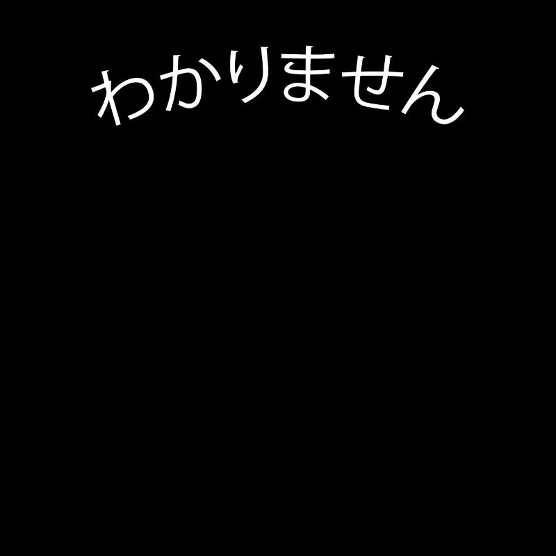 Tee-shirt je ne sais pas script japonais