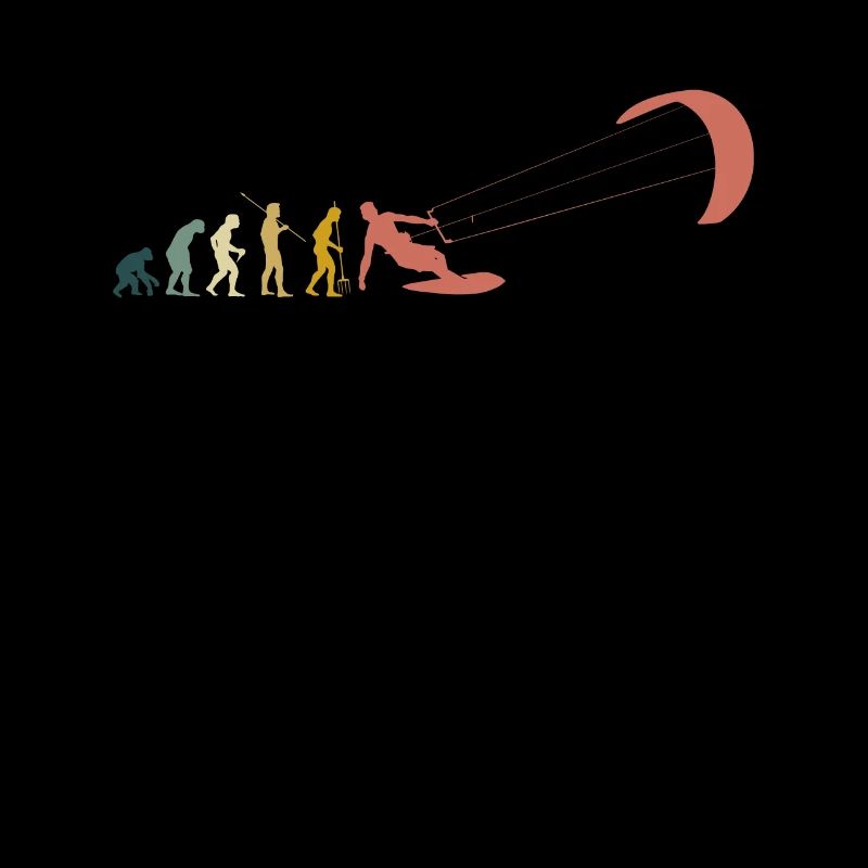 Vintage Retro Evolution Kite Kitesurf shirt