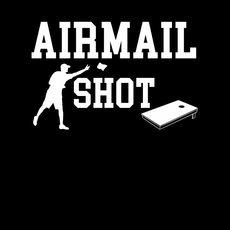 Airmail Shot Geschenk Cornhole Shirt