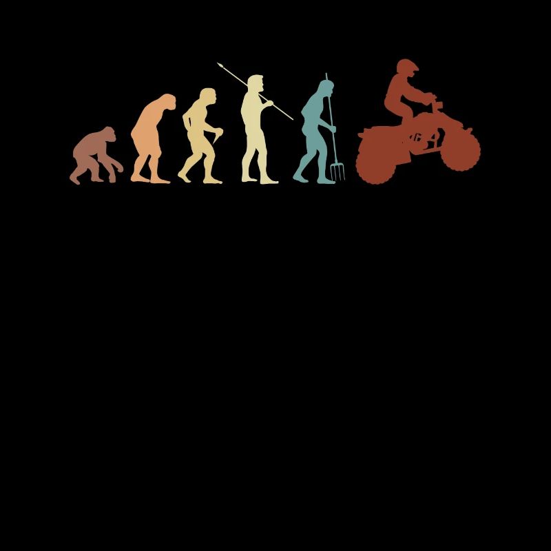 Vintage Retro Quad Evolution Shirt Geschenk