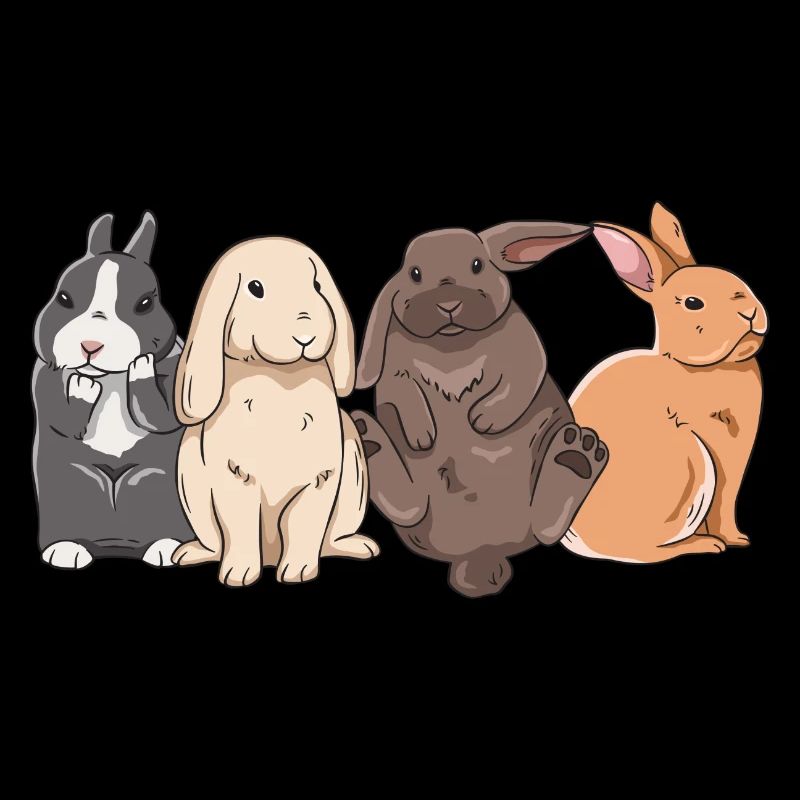 Conception de lapin mignon pour les propriétaires de lapins