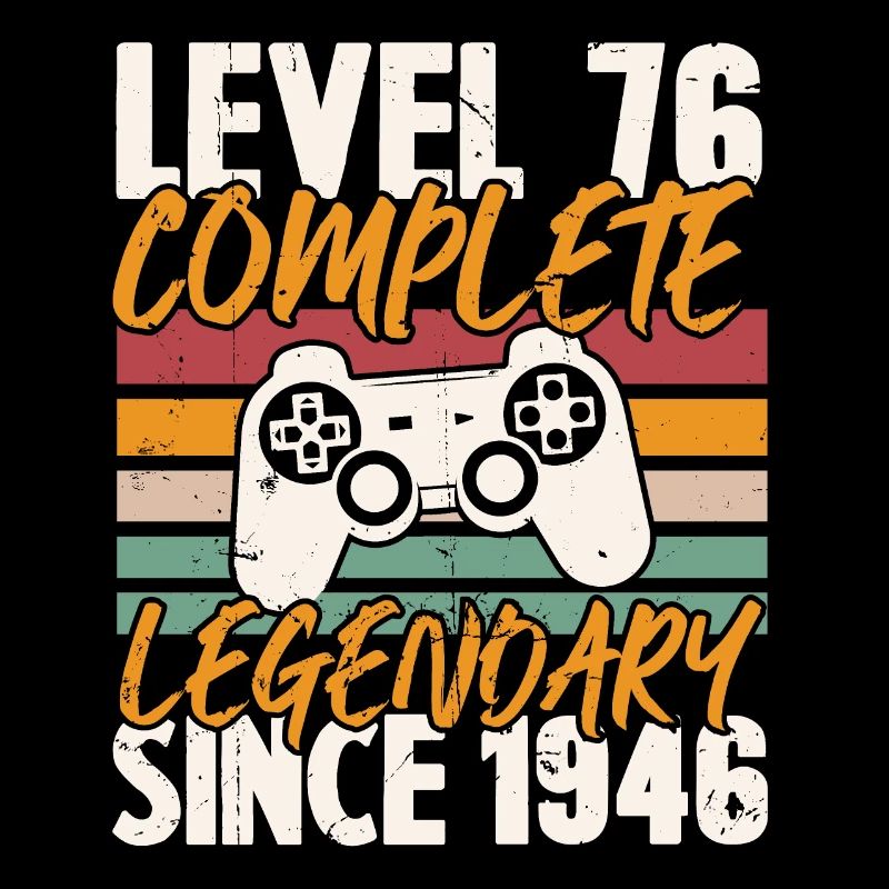 Niveau 76 Complet Vintage Anniversaire 76 Ans
