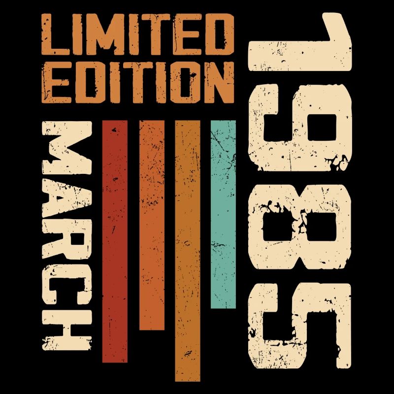 Mars 1985 Anniversaire 1985 Retro 1985 Mars
