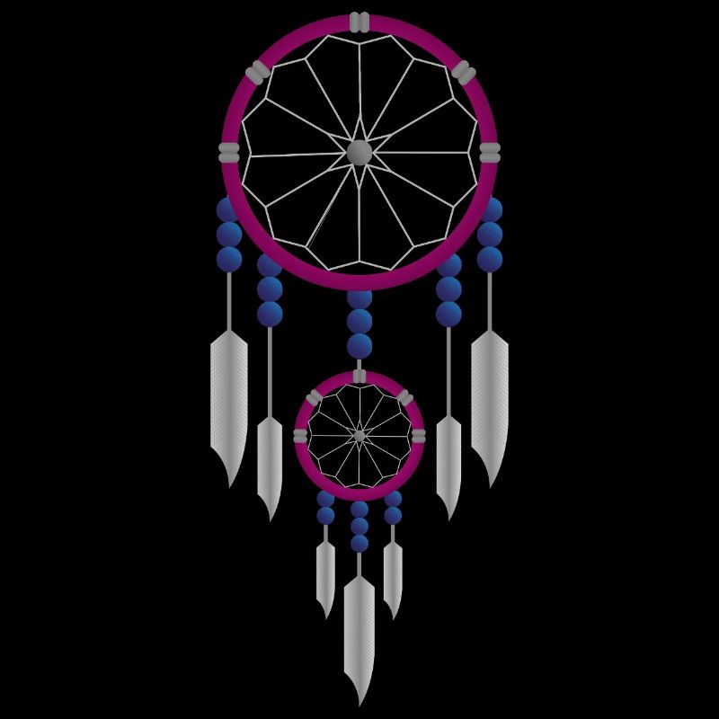 Lila-blauer Traumfänger