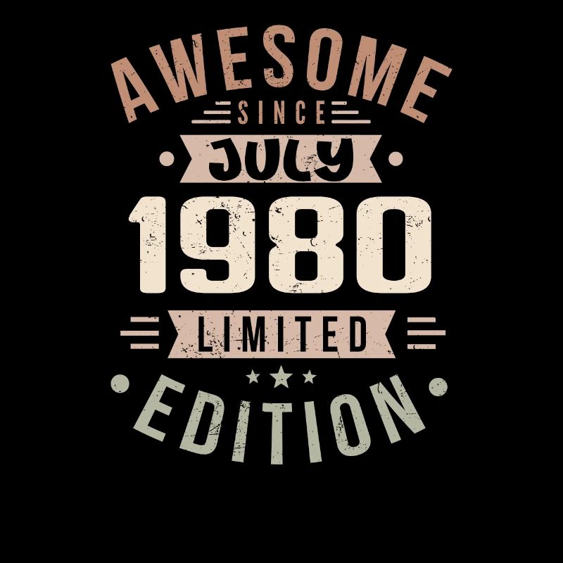Juli 1980 Geburtstag Juli 1980 Geburtstagsgeschenk