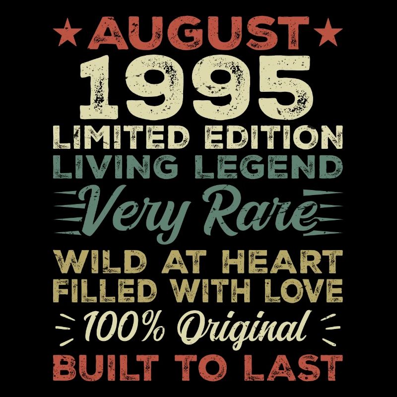 Août 1995 - Idée cadeau pour août 1995 - 1995