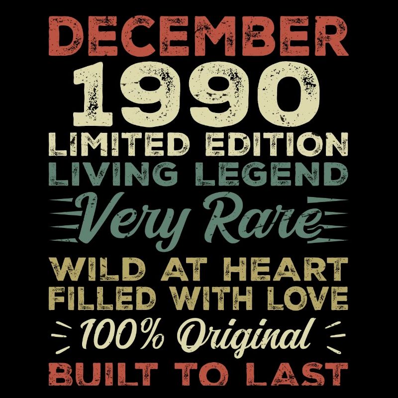 Décembre 1990 - Anniversaire Décembre 1990 année