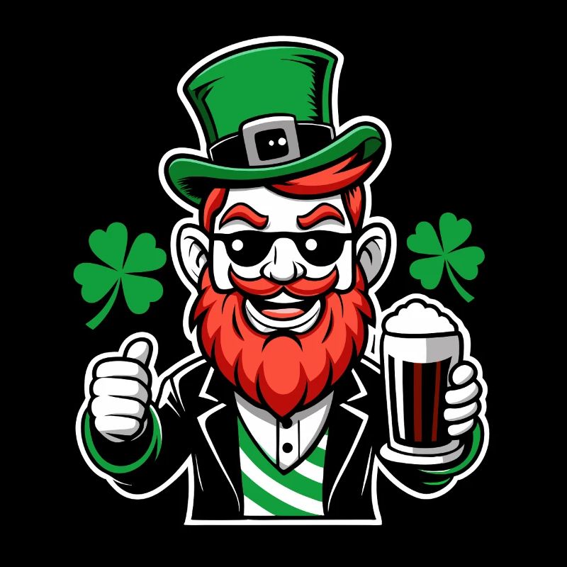 Leprechaun & Beer - Saint-Patrick - Irlande