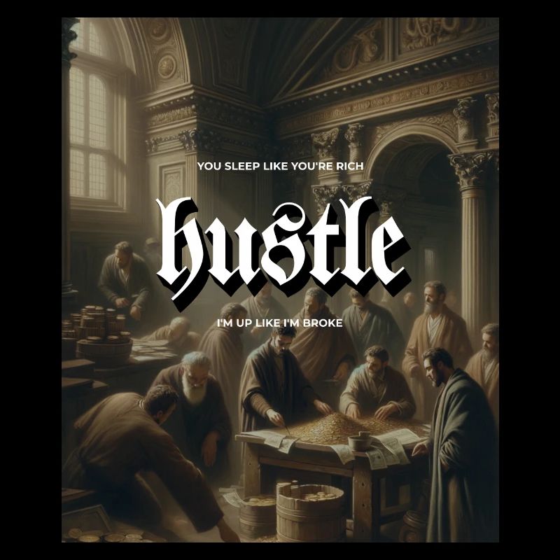 Hustle Renaissance Peinture Hommes Comte Or