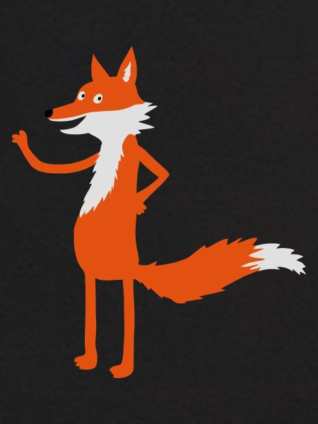 Fuchs steht