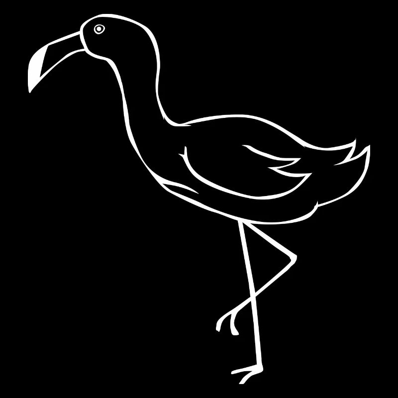 Dessin de silhouette d'oiseau mignon en forme de