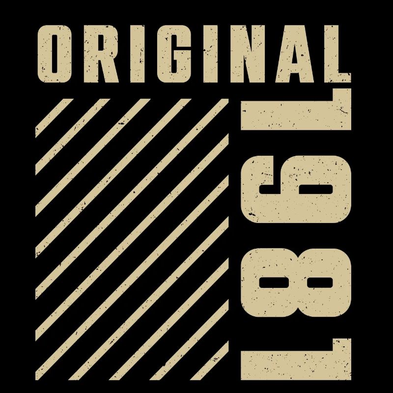 Original 1981 Authentic 1981 Vintage Bursdag