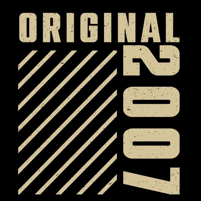 Original 2007 Authentic 2007 Vintage Bursdag