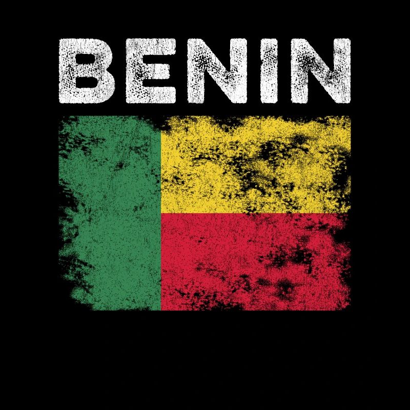 Drapeau du Bénin en détresse - Drapeau béninois