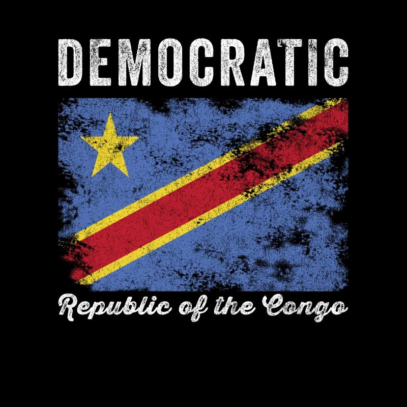Flagge der Demokratischen Republik Kongo