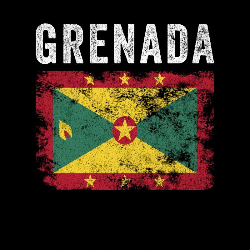 Grenada Flag Distressed - Grenadian Flag