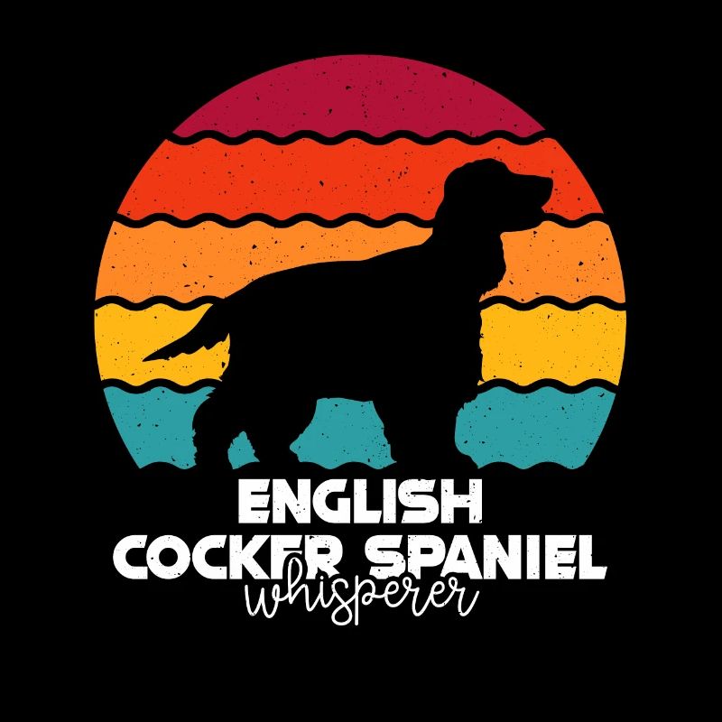 Englischer Cocker Spaniel Flüsterer Retro Vintage