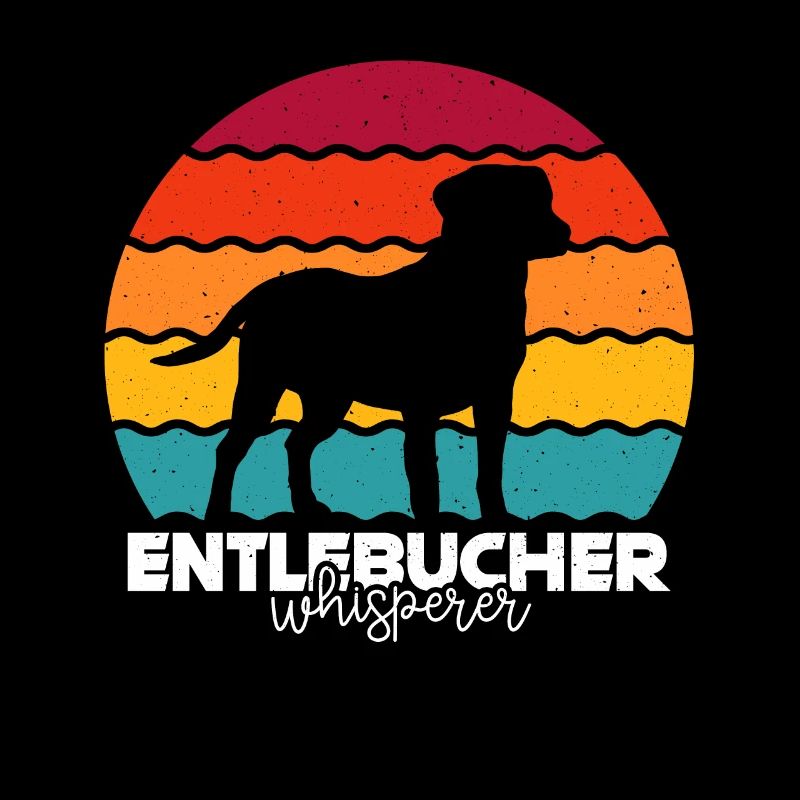 Entlebucher Sennenhundeflüsterer Retro Vintage