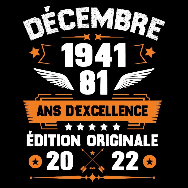 Décembre 1941 Idée Cadeau D'anniversaire 81 Ans