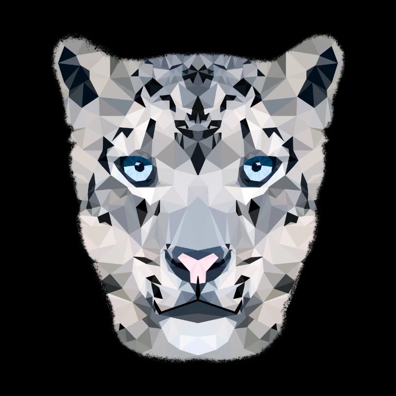 Snow leopard / polygon