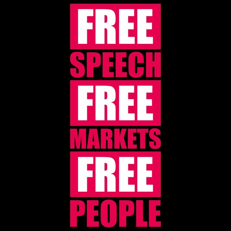 Marché de la liberté d’expression Peuple Libertarian Freedom Logo