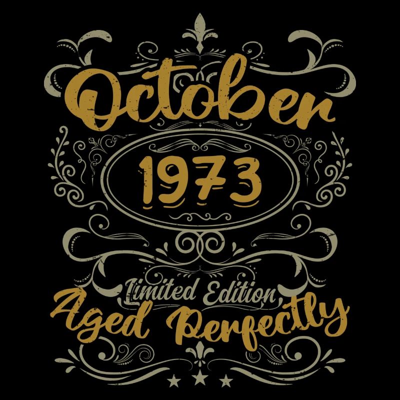 Oktober 1973 Geschenk 1973 Geburtstag Oktober 1973