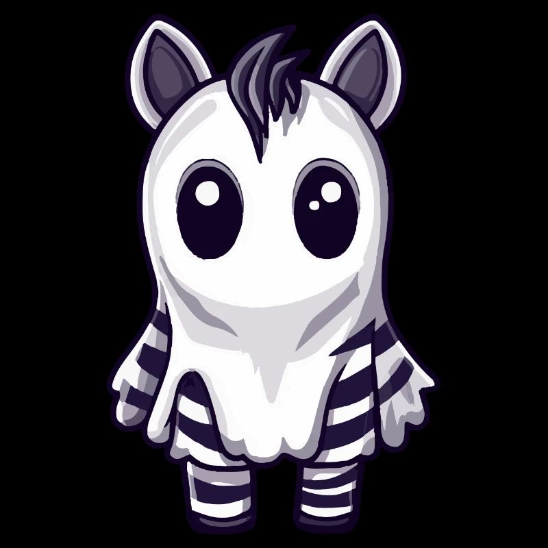Zebra Halloween Comic Geist